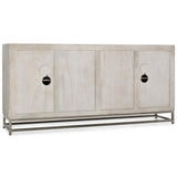 Adina 4 Door Media Console, White Washed