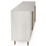 Norwood 4 Door Buffet, White Wash