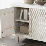 Norwood 4 Door Buffet, White Wash