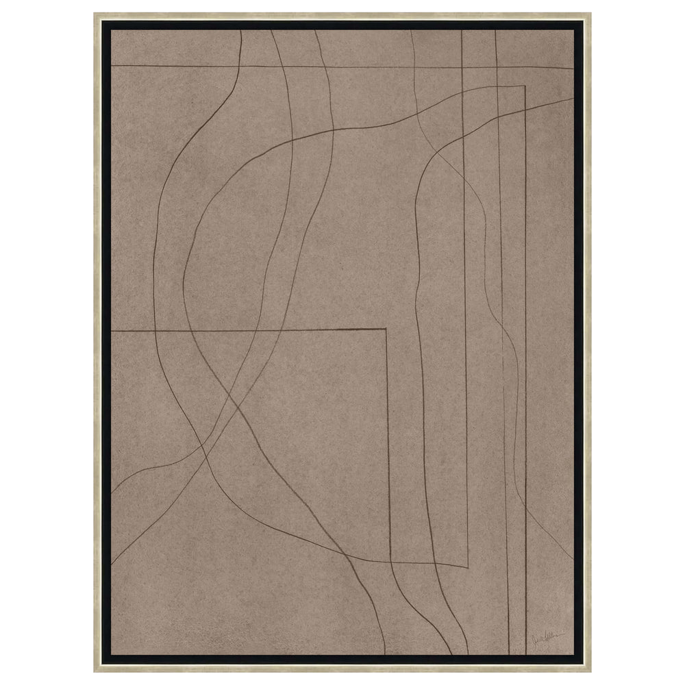 Movement in Taupe I Framed