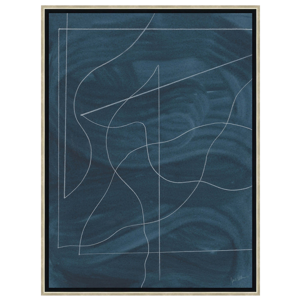 Movement in Blue I Framed