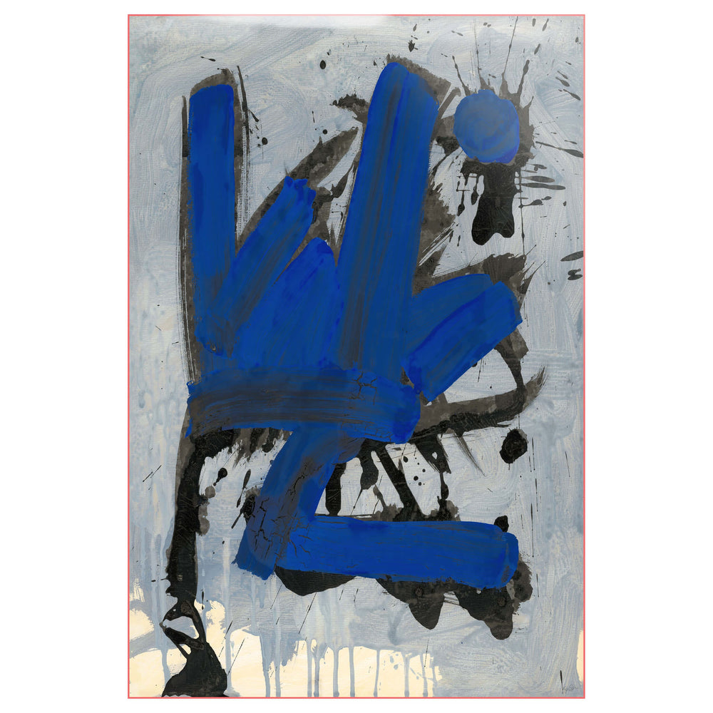 Faster Than Yves Klein Blue II Framed-Accessories Artwork-High Fashion Home