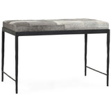 Achen Hide Bench, Sparrow Gray