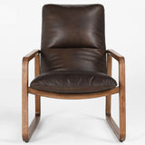 Atticus Chair, Brown-Furniture - Chairs-High Fashion Home