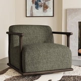 Lucia Swivel Chair, Kale Green-Furniture - Chairs-High Fashion Home