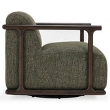 Lucia Swivel Chair, Kale Green-Furniture - Chairs-High Fashion Home