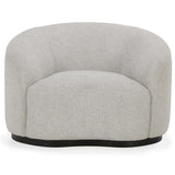 Beverly Swivel Chair, Ivory