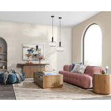 Petra Sofa, Blush-Furniture - Sofas-High Fashion Home