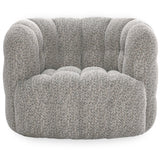 Walter Swivel Chair, Heathered Gray-Furniture - Chairs-High Fashion Home