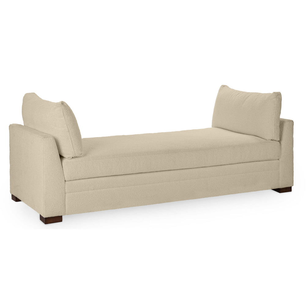 Audrey Upholstered Daybed, Beige-Furniture - Sofas-High Fashion Home