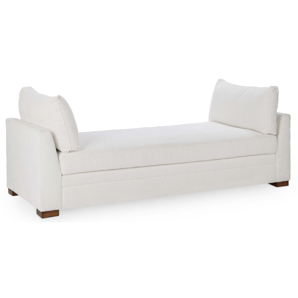 Audrey Upholstered Daybed, White-Furniture - Sofas-High Fashion Home