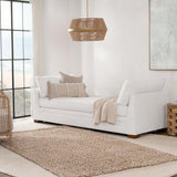 Audrey Upholstered Daybed, White-Furniture - Sofas-High Fashion Home