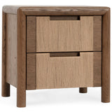 Corda Nightstand, Brown/Natural-Furniture - Bedroom-High Fashion Home