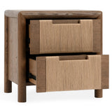 Corda Nightstand, Brown/Natural-Furniture - Bedroom-High Fashion Home