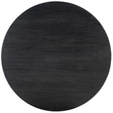 Chapman Shou Sugi Ban Round Cocktail Table-Furniture - Accent Tables-High Fashion Home