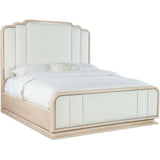 Nouveau Chic Upholstered Bed, Polished Pearl-Furniture - Bedroom-High Fashion Home