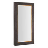 Big Sky Floor Mirror w/Jewelry Storage, Furrowed Bark-Accessories-High Fashion Home