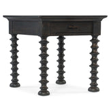 Big Sky Turned Leg End Table, Charred Timber-Furniture - Accent Tables-High Fashion Home