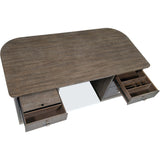 Modern Mood Executive Desk, Mink