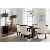 Bella Donna Round Dining Table, Caviar