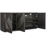 Retreat Reeded Entertainment Credenza-Furniture - Storage-High Fashion Home