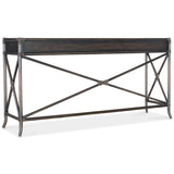 Retreat Pole Rattan Console, Black Sand-Furniture - Accent Tables-High Fashion Home