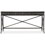 Retreat Pole Rattan Console, Black Sand-Furniture - Accent Tables-High Fashion Home