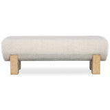 Retreat Bench, Neo Cream-Furniture - Benches-High Fashion Home