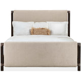 Retreat Upholstered Panel Bed, Neo Cream/Black Sand