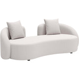 Sunny Isles Loveseat, Beige-Furniture - Sofas-High Fashion Home