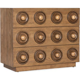 Knobby 3 Drawer Chest, Light Wood