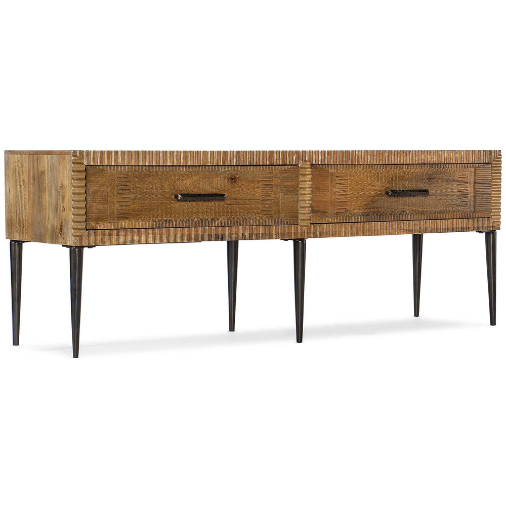 Carved Front Entertainment Console-Furniture - Accent Tables-High Fashion Home