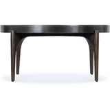 Commerce & Market Round Cocktail Table, Dark Wood-Furniture - Accent Tables-High Fashion Home