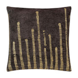 Adele Pillow, Charcoal/Gold-Accessories-High Fashion Home