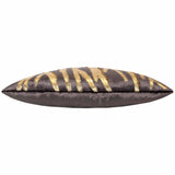 Adele Lumbar Pillow, Charcoal/Gold-Accessories-High Fashion Home