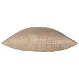 Allure Pillow, Beige/Gold Herringbone-Accessories-High Fashion Home