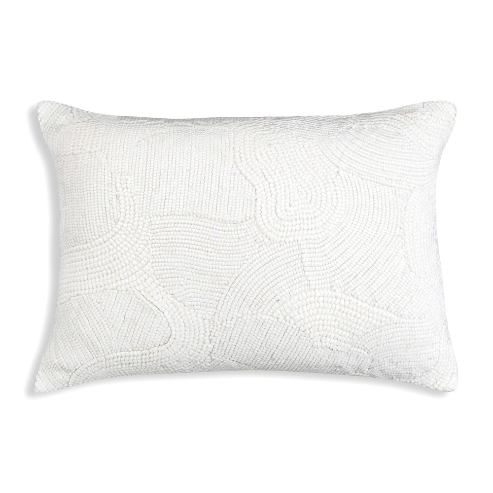 Amaya Lumbar Pillow, Ivory-Accessories-High Fashion Home