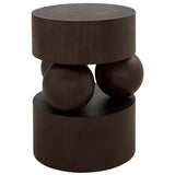 Taos End Table, Dark Cinder-Furniture - Accent Tables-High Fashion Home