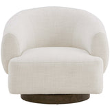 Nyles Swivel Chair, Chalk-Furniture - Chairs-High Fashion Home