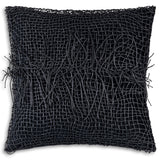 Atlas Tassle Pillow, Black