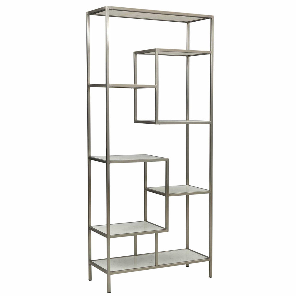 Monroe Bookcase, Antique Nickel