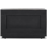 Abaso Nightstand, Ebony Rustic-Furniture - Bedroom-High Fashion Home