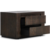 Abaso Nightstand, Ebony Rustic-Furniture - Bedroom-High Fashion Home