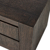 Abaso Nightstand, Ebony Rustic-Furniture - Bedroom-High Fashion Home