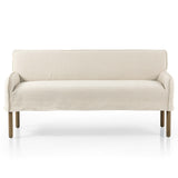 Addington Slipcover Bench, Brussels Natural