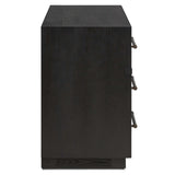 Adolfo 6 Drawer Dresser, Modern Black-Furniture - Storage-High Fashion Home