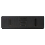 Adolfo Media Console, Modern Black-Furniture - Storage-High Fashion Home