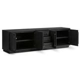 Adolfo Media Console, Modern Black-Furniture - Storage-High Fashion Home