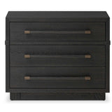 Adolfo Nightstand, Modern Black-Furniture - Accent Tables-High Fashion Home