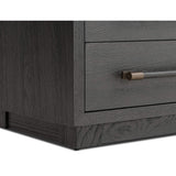 Adolfo Nightstand, Modern Black-Furniture - Accent Tables-High Fashion Home